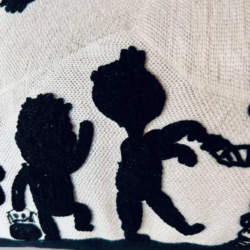 Halloween Trick O Treating Kids Large Pillow Cushion Haunted House Witch Ghost